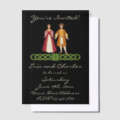Faire-part de mariage celtique médiéval à date fix (Compenser)