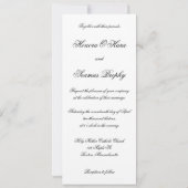 Faire-part de mariage Celtique Monogramme Argent (Dos)