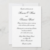 Faire-part de mariage Celtique Monogramme Argent (Dos)