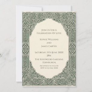 Faire-part de mariage celtique Sage