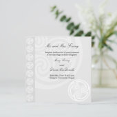 Faire-part de mariage celtique traditionnelle (Debout devant)