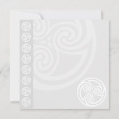 Faire-part de mariage celtique traditionnelle (Dos)
