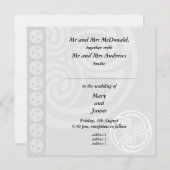 Faire-part de mariage celtique traditionnelle (Devant / Derrière)