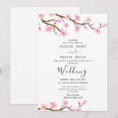 Faire-part de mariage Cerisier en Fleur (Devant / Derrière)