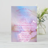 Faire-part de mariage cerisier fleur personnalisab (Debout devant)