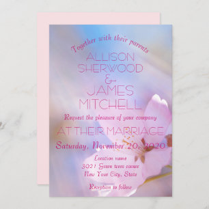 Faire-part de mariage cerisier fleur personnalisab