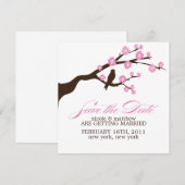 Faire-part de mariage Cerisiers en fleurs (Devant / Derrière)