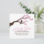 Faire-part de mariage Cerisiers en fleurs (Debout devant)