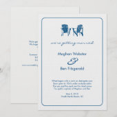 Faire-part de mariage Chaises Adirondack (Devant / Derrière)