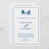 Faire-part de mariage Chaises Adirondack (Devant / Derrière)