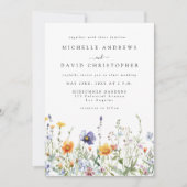 Faire-part de mariage Champ de fleurs sauvages (Devant)