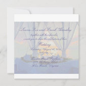 faire-part de mariage champagne de plage (Devant)