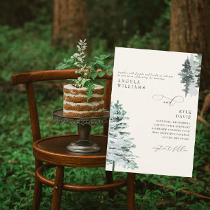 Faire-part de mariage champêtre à l'aquarelle crèm