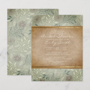 Faire-part de Mariage Champêtre aux Feuilles de Sa
