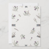 Faire-part de mariage champêtre aux herbes des Hig (Dos)