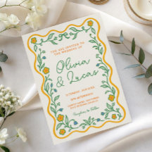 Faire-part de mariage champêtre de jardin de fleur