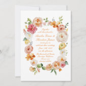 Faire-part de mariage champêtre d'été Ranunculus (Devant)