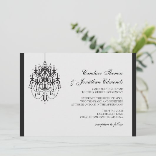 Faire-part de mariage| Chandelier|lgr (Debout devant)