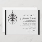 Faire-part de mariage| Chandelier|lgr (Devant / Derrière)