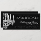 Faire part de mariage Chandelier Save the Date (Devant / Derrière)
