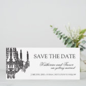 Faire part de mariage Chandelier Save the Date (Debout devant)