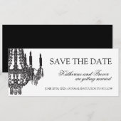 Faire part de mariage Chandelier Save the Date (Devant / Derrière)
