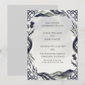 Faire-part de mariage Chardon Lunatique (Devant / Derrière)