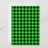 Faire-part de mariage ChequerBoard (Lime) (Dos)