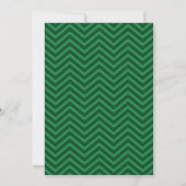 Faire-part de mariage Chevron Vert foncé (Dos)