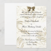 Faire-part de mariage chic (Devant / Derrière)