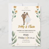 faire-part de mariage chic (Devant)