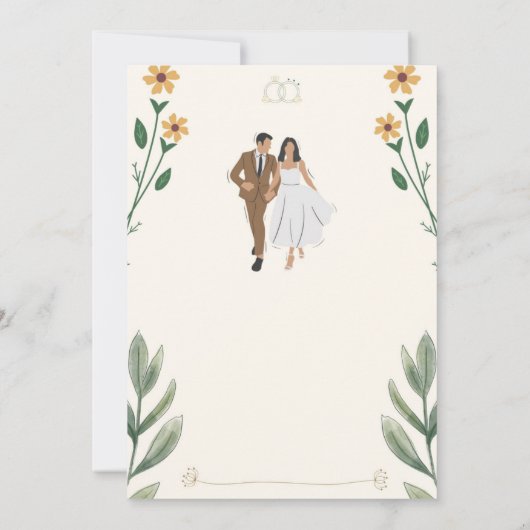 faire-part de mariage chic (Dos)