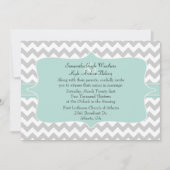 Faire-part de mariage chic Chevron (Devant)