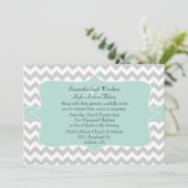 Faire-part de mariage chic Chevron (Debout devant)