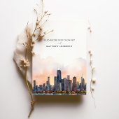 Faire-part de mariage chic de Chicago, Illinois