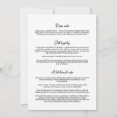Faire-Part de Mariage Chic Dessiné à la Main (Dos)