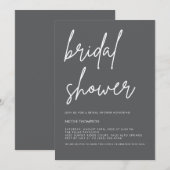 Faire-part de mariage chic et moderne sur fond de (Devant / Derrière)