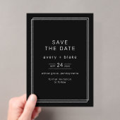 Faire-part de mariage chic moderne Avery (In situ (ordinateur de poche))