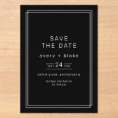 Faire-part de mariage chic moderne Avery (Recto)