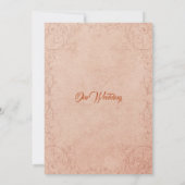 Faire-part de mariage chic Vintage (Dos)