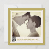 Faire-part de Mariage chinois double Xi coupé en p (Dos)