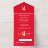 Faire-Part de Mariage Chinois Tout en Un 001 (À l'intérieur)