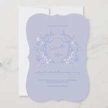 Faire-part de mariage Chinoiserie bleue