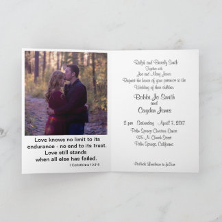 Faire-part de mariage - chrétien