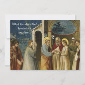 Faire-part de mariage chrétien catholique (Devant)