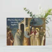 Faire-part de mariage chrétien catholique (Debout devant)