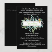 Faire-part de mariage chrétien catholique moderne (Devant / Derrière)