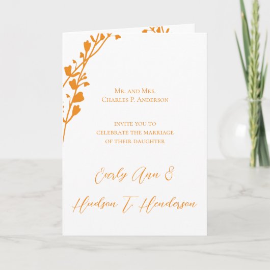Faire-part de mariage chrétien Changer la couleur (Devant)