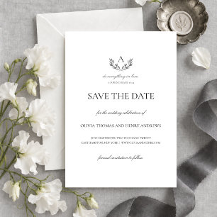 Faire-part de mariage chrétien d'Olivia avec monog