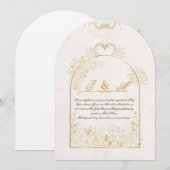 Faire-part de mariage chrétien élégant (Devant / Derrière)